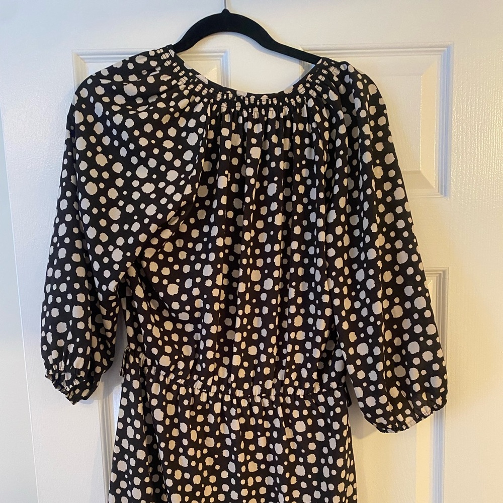 Aqua Polka Dot Dress